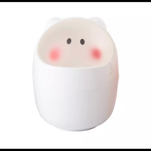Trash bin mini makeup waste basket cute desktop - Picture 5 of 7